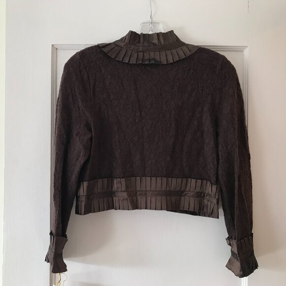 Tracy Reese | Lacy Ribbon-Trimmed Cardigan - Picture 7 of 14